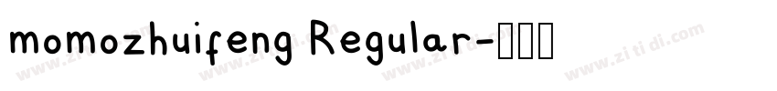 momozhuifeng Regular字体转换